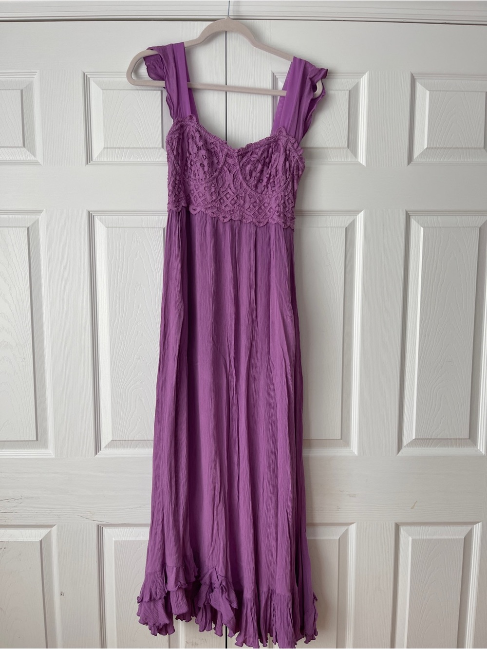Free People Adella Lavender Maxi Dress size XL